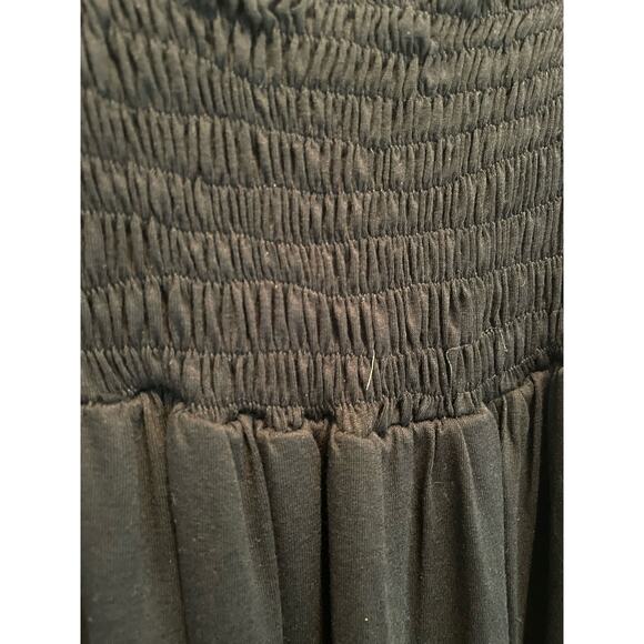 Bebe Vintage Black Sequined Bodice Mini Bubble Hem Dress Medium - Picture 4 of 10